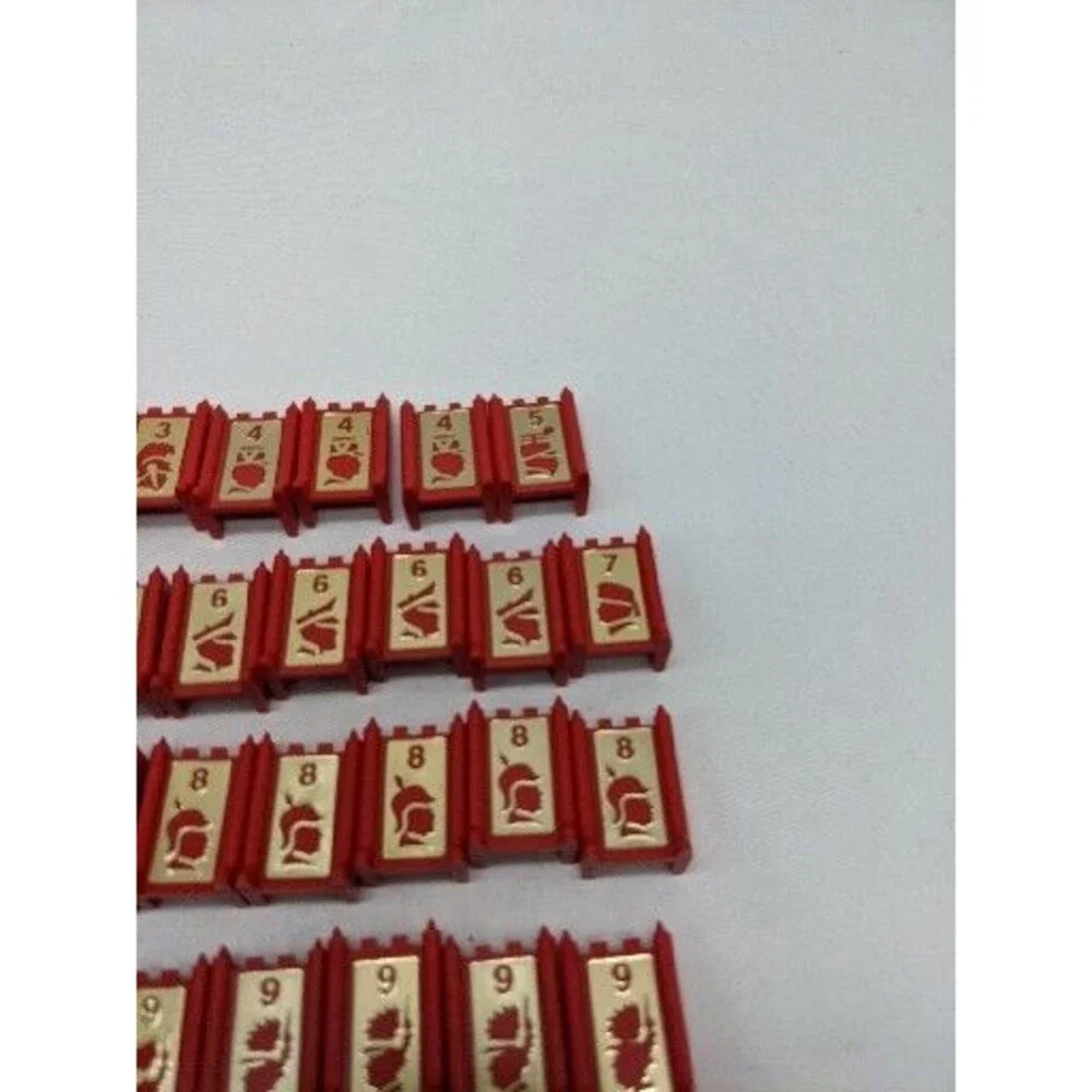 *INCOMPLETE* (39) 1986 Stratego Red Player Board Game Replacement Pieces